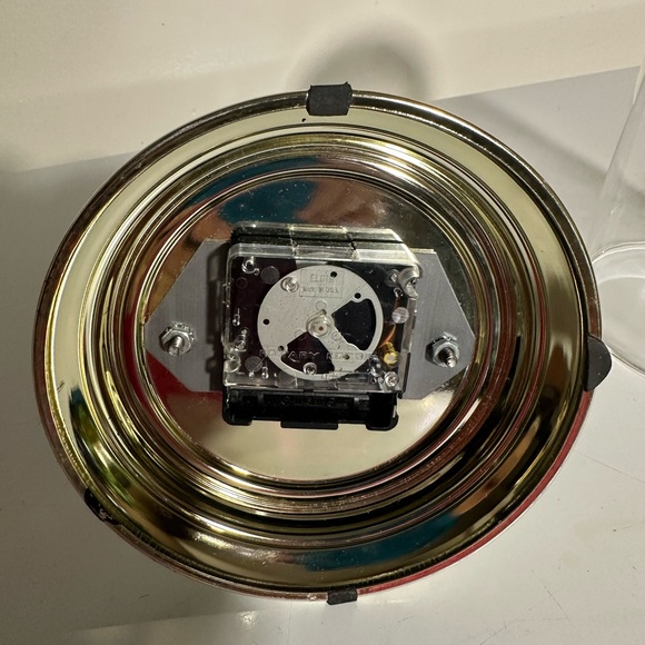 Vintage Elgin American Glass Dome Anniversary Clock Movement